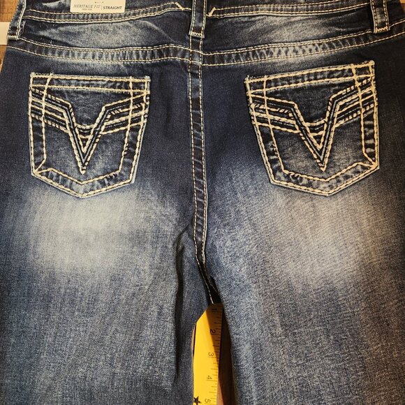 Vigoss Heritage Fit High Rise Straight Jeans - Picture 4 of 10